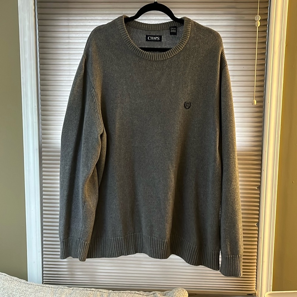 Chaps grey size 2XB Sweater